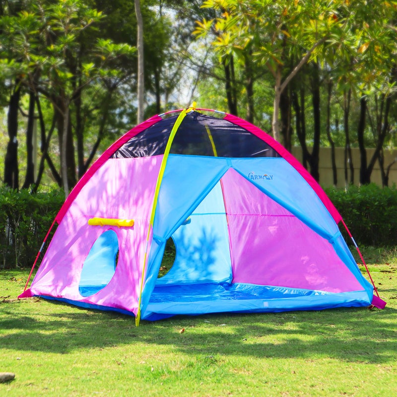 NARMAYÂ® Play Tent Easy Joy Dome Tent for Kids Indoor/Outdoor Fun - 60 x 60 x 44 inch - Image 3